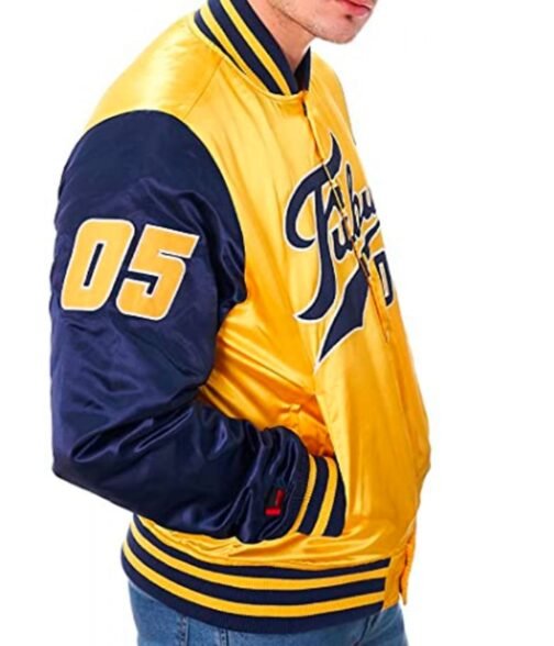 Varsity FUBU College Satin Jacket - Image 9