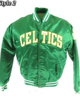 Green 80’s Boston Celtics Satin Jacket