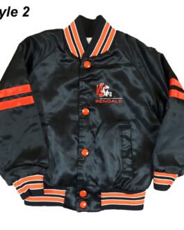 80s Cincinnati Bengals Black Satin Jacket