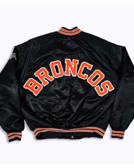 80’s Denver Broncos Black Bomber Jacket