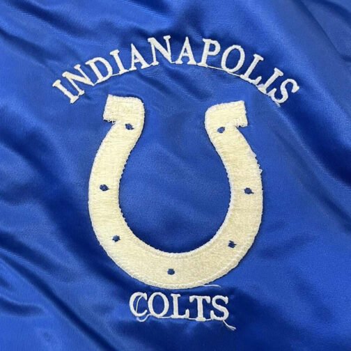 Royal 80s Indianapolis Colts Satin Jacket - Image 3