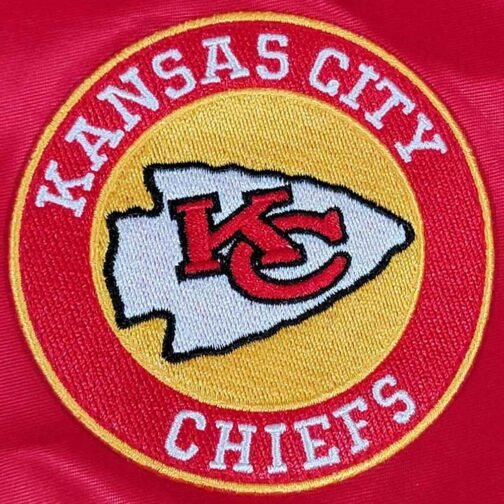 80s Kansas City Chiefs Satin Red Jacket - Image 7