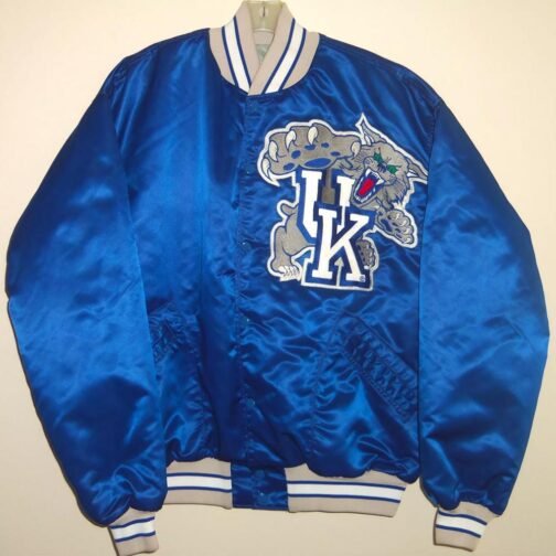 80’s Kentucky Wildcats Throwback Old School Satin Jacket