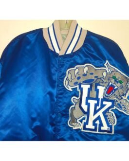 80’s Kentucky Wildcats Throwback Old School Satin Jacket