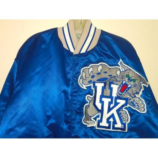 80’s Kentucky Wildcats Throwback Old School Satin Jacket - Image 2