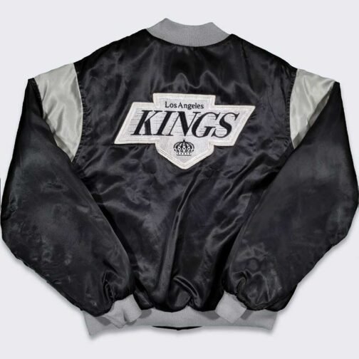 80’s Los Angles Kings Black Bomber Jacket - Image 2