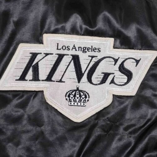 80’s Los Angles Kings Black Bomber Jacket - Image 3