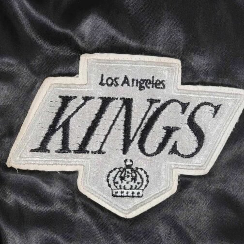 80’s Los Angles Kings Black Bomber Jacket - Image 4