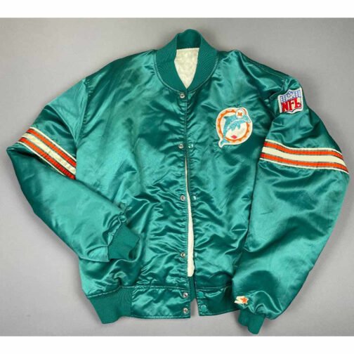 Miami Dolphins 80s Green Jacket - Image 3