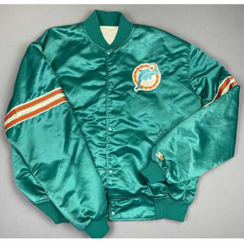 Miami Dolphins 80s Green Jacket