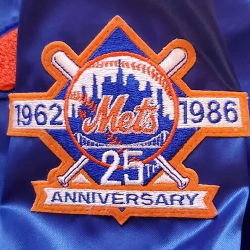 80’s NY Mets 25th Anniversary Royal Jacket - Image 4