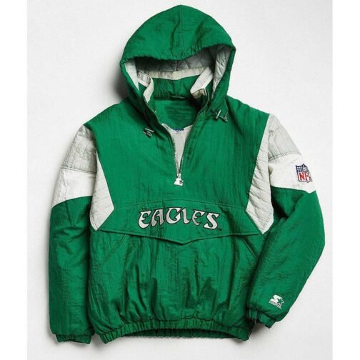 Philadelphia Eagles 80’s Green Anorak Jacket