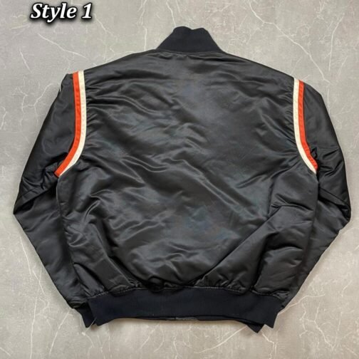 Philadelphia Flyers 80’s Black Bomber Jacket - Image 3