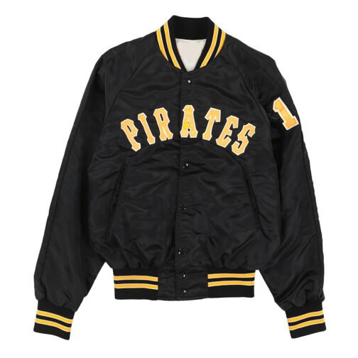 Pittsburgh Pirates 80’s Black Bomber Jacket