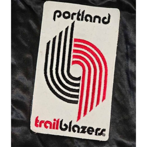 80’s Portland Trail Blazers Bomber Satin Jacket - Image 3