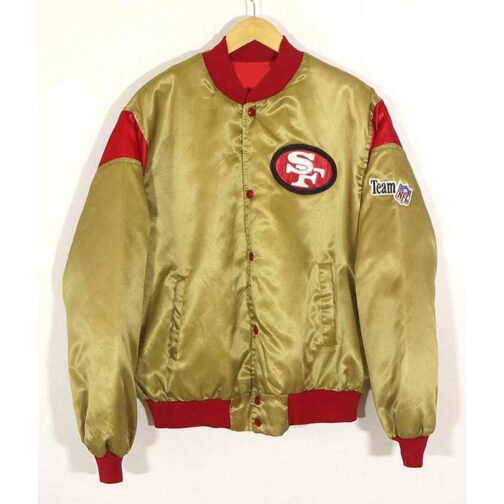 80’s San Francisco 49ers Teddy Satin Jacket - Image 2