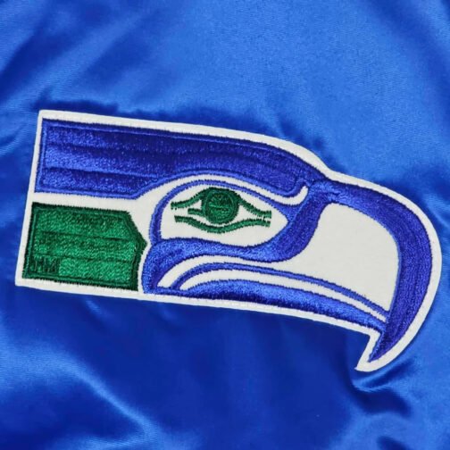 80’s Seattle Seahawks Blue Bomber Jacket - Image 3