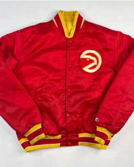 Atlanta Hawks 90’s Red Bomber Jacket