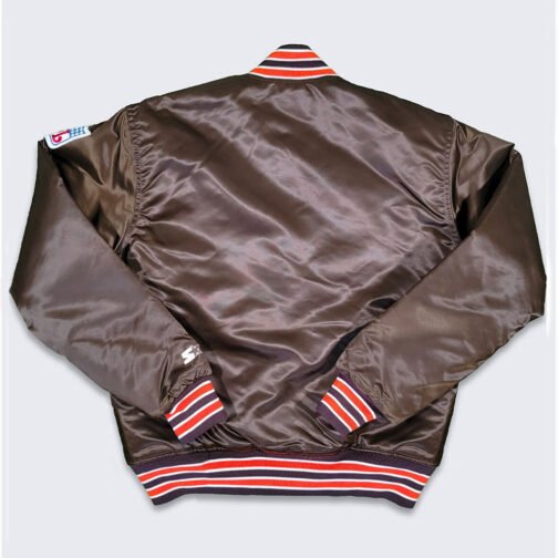 90’s Cleveland Browns Bomber Satin Jacket - Image 8
