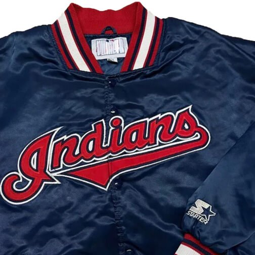 90’s Cleveland Indians Bomber Jacket - Image 6