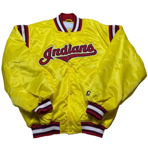 90’s Cleveland Indians Bomber Jacket - Image 3