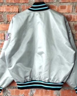 90’s Florida Marlins Baseball Gray Satin Jacket