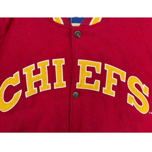 90’s Kansas City Chiefs Varsity Jacket - Image 3