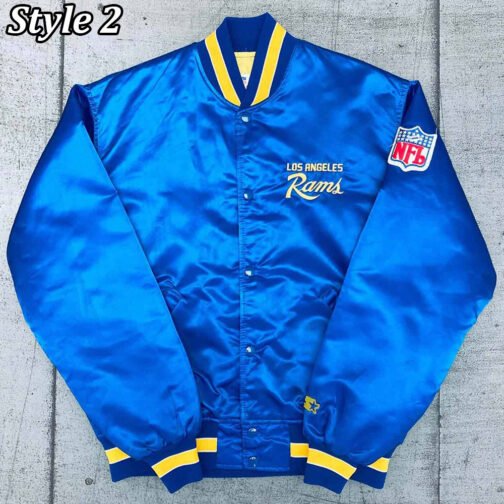 LA Rams Starter 90’s Royal Blue Jacket - Image 2