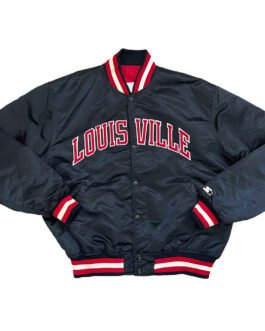 Louisville Cardinals 90s Black Jacket