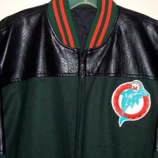Throwback Miami Dolphins 90’s Varsity Jacket - Image 3