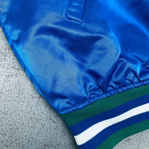 Minnesota Timberwolves 90’s Blue Satin Jacket - Image 10