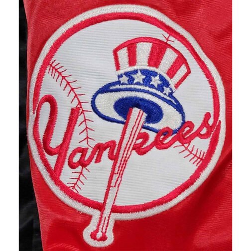 90’s NY Yankees Black and Red Jacket - Image 3