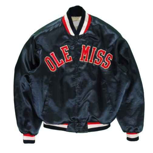 Ole Miss 90’s Navy Blue Bomber Jacket