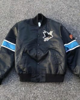 San Jose Sharks 90’s Black Bomber Jacket