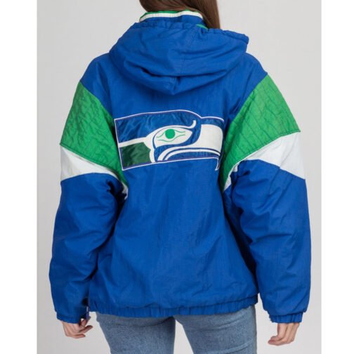 Seattle Seahawks 90’s Pullover Hooded Jacket - Image 2