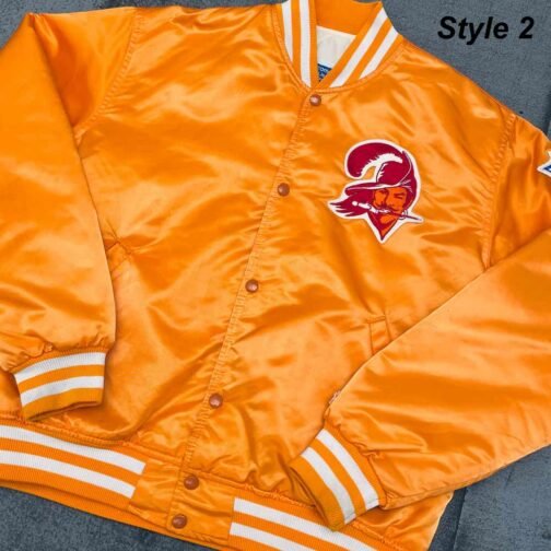 Tampa Bay Buccaneers Satin Orange Jacket - Image 5