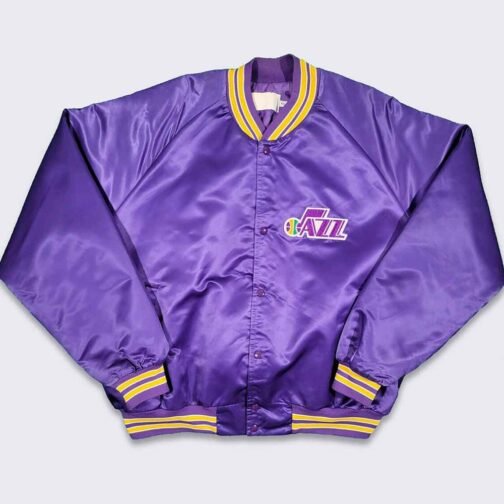 90’s Utah Jazz Purple Jacket - Image 2