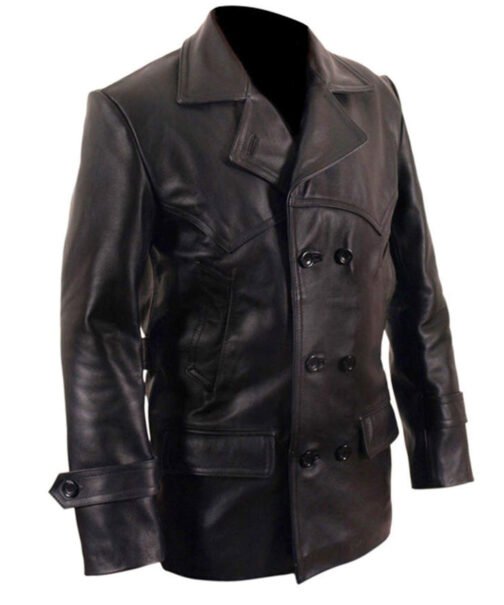 Christopher Eccleston Doctor Who Leather Peacoat - Image 3