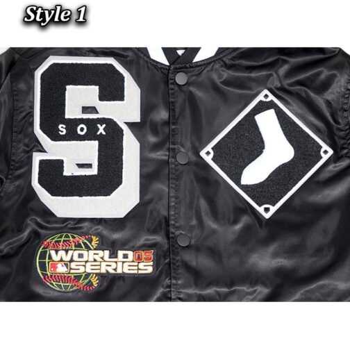 Chicago White Sox Mashup Classic Rib Satin Jacket - Image 14