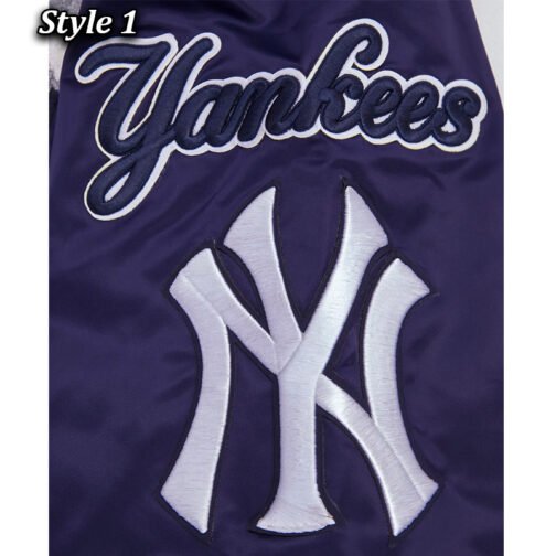 NY Yankees Mashup Classic Rib Satin Jacket - Image 15