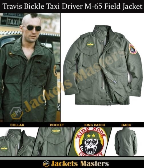 Travis Bickle Taxi Driver M-65 Field Jacket - Image 9