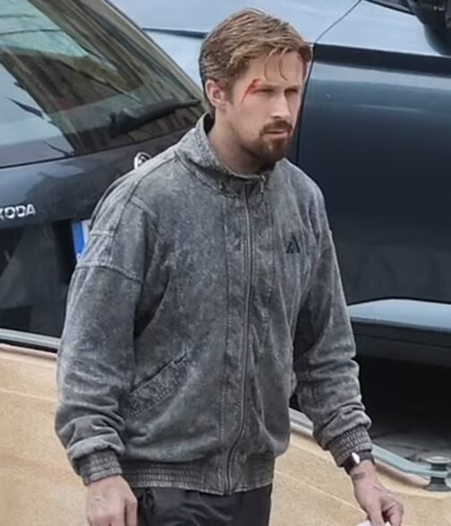 Ryan Gosling The Gray Man Grey Jacket - Image 3