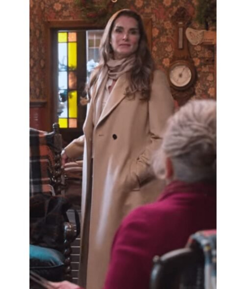Brooke Shields A Castle for Christmas Trench Coat - Image 8