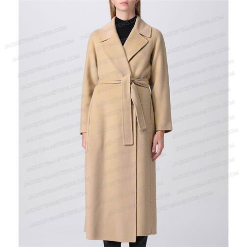 Brooke Shields A Castle for Christmas Trench Coat - Image 4