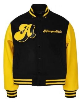 A Few Good Kids Logo Letterman Black & Yellow Jacket