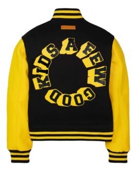 A Few Good Kids Logo Letterman Black & Yellow Jacket