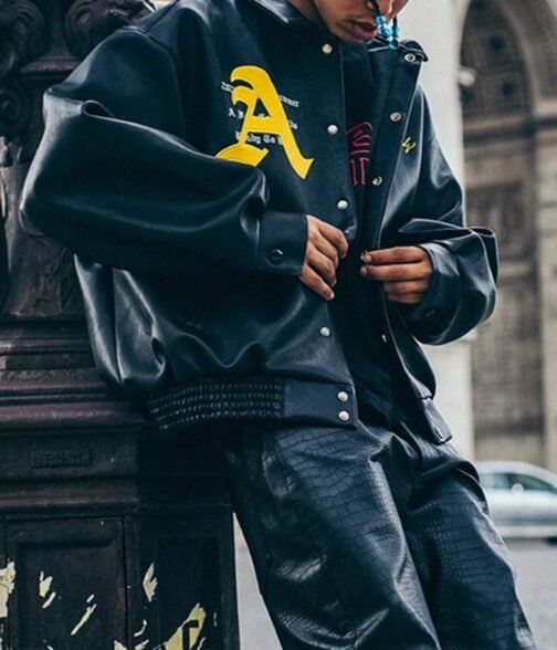 A Few Good Kids Letterman Leather Jacket - Image 10