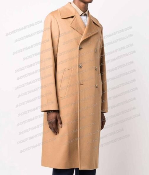 Colin Hanks A Friend of the Family Brown Wool Coat - Image 5