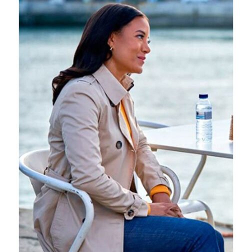 A Pinch of Portugal Heather Hemmens Trench Coat - Image 4