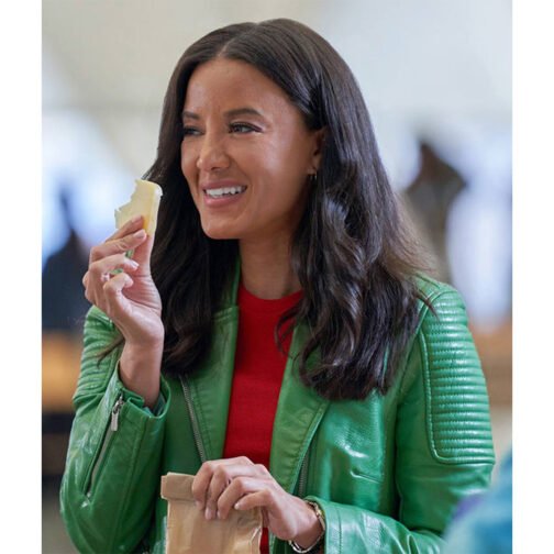 A Pinch of Portugal Heather Hemmens Leather Jacket - Image 5